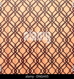 Islamische geometrisch auf einer Holzfläche als Hintergrund Stockfoto