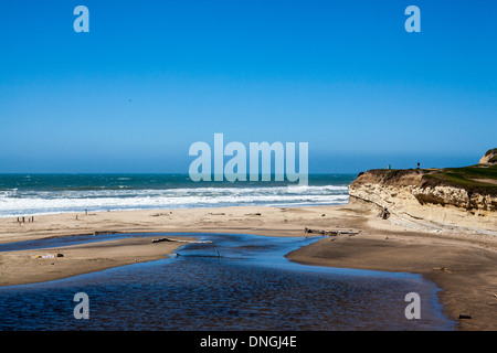 Pescadero State Beach in der Nähe von Half Moon Bay und Pescadero Kalifornien Stockfoto