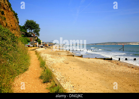 Die sandown Bay Strand von Shanklin Shanklin, Isle of Wight, England, UK. Stockfoto