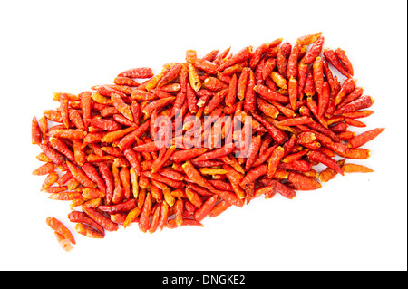 Trockene rote Chilischote. Stockfoto