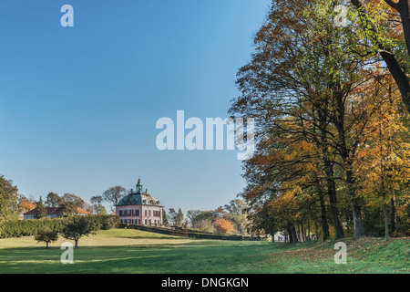 Fasan-Schlösschen befindet sich in der Gemeinde Moritzburg nahe Dresden, Sachsen, Deutschland, Europa Stockfoto