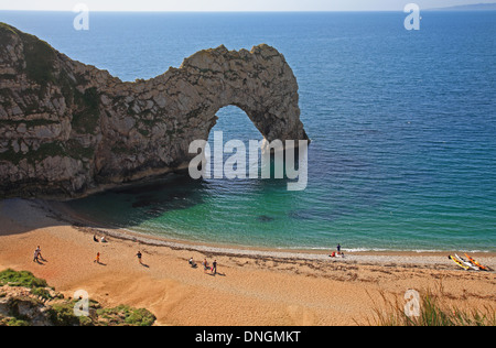 Durdle Door, westlich von Lulworth Cove, Dorset, England, UK Stockfoto