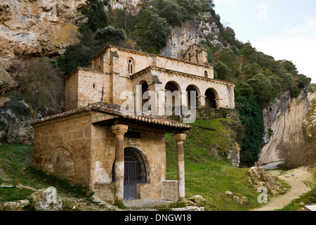 Wallfahrtskapelle "Santa María De La Hoz" Stockfoto