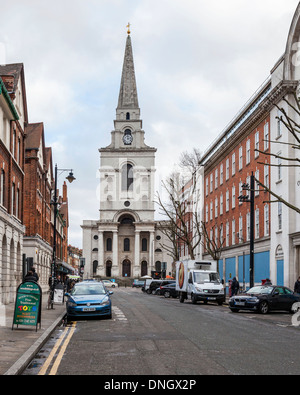 Christ Church Parish Church und die London Fruit Exchange und London Wolle Börsengebäude Brushfield Street, London Stockfoto