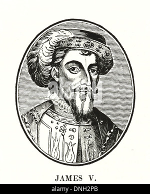James v. - König der Schotten James V (10 April 1512-14 Dezember 1542) war König von Scots von 9 September 1513 bis zu seinem Tod Stockfoto