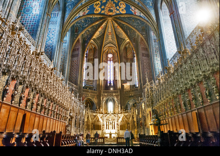 Europa, Frankreich, Tarn, Albi. Bischofsstadt, zum UNESCO-Weltkulturerbe. Kathedrale Sainte-Cécile. Stockfoto