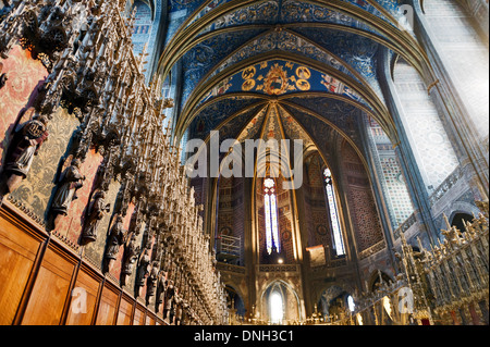 Europa, Frankreich, Tarn, Albi. Bischofsstadt, zum UNESCO-Weltkulturerbe. Kathedrale Sainte-Cécile. Stockfoto