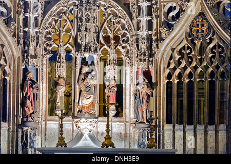 Europa, Frankreich, Tarn, Albi. Bischofsstadt, zum UNESCO-Weltkulturerbe. Kathedrale Sainte-Cécile. Der Altar des Chores Stockfoto