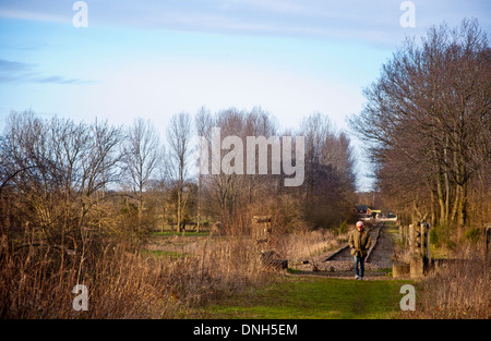 Ende der Linie Mitte Norfolk Railway UK Stockfoto