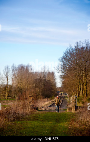 Ende der Linie Mitte Norfolk Railway UK Stockfoto