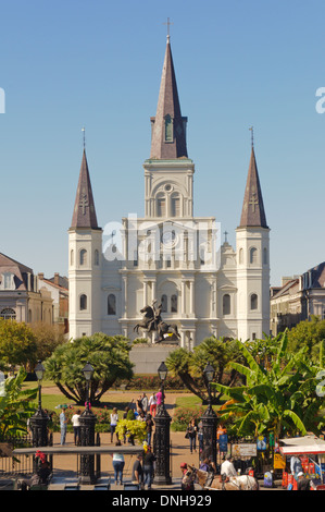 St. Louis Kathedrale-Basilika New Orleans Stockfoto