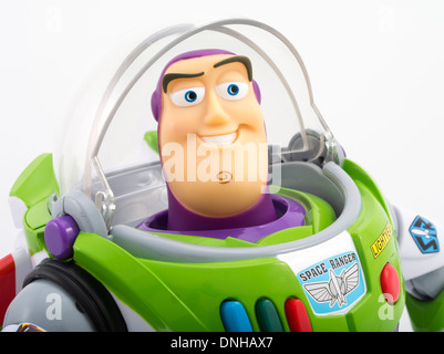 Buzz Lightyear ikonischen Kinderspielzeug aus Toy Story Film produziert von Thinkway Toys Stockfoto