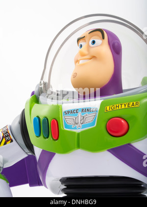 Buzz Lightyear ikonischen Kinderspielzeug aus Toy Story Film produziert von Thinkway Toys Stockfoto