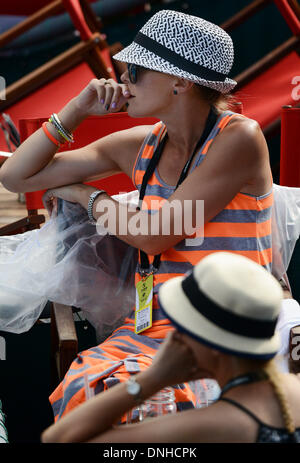 Auckland, Neuseeland. 30. Dezember 2013. Fans am 1. Tag des ASB Classic Women International. ASB Tennis Centre, Auckland, Neuseeland. Bildnachweis: Aktion Plus Sport/Alamy Live-Nachrichten Stockfoto