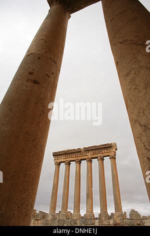 TEMPEL, BACCHUS IN BAALBECK, BEKKA TAL, LIBANON, NAHER OSTEN Stockfoto