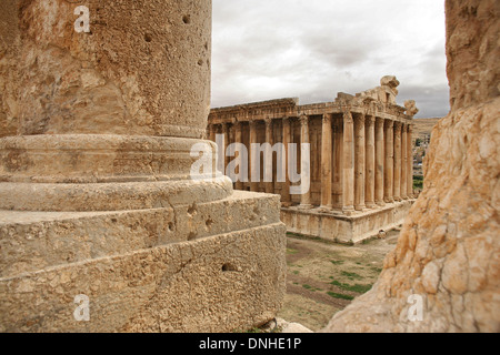 TEMPEL, BACCHUS IN BAALBECK, BEKKA TAL, LIBANON, NAHER OSTEN Stockfoto