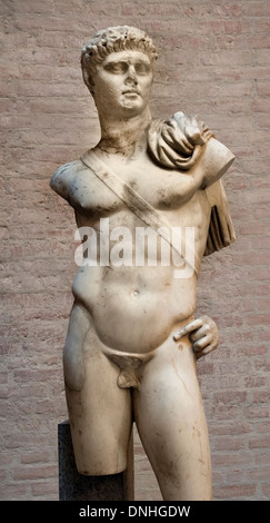 Heroische Statue des römischen Kaisers Domitian (Titus Flavius Caesar Domitianus 51 / 96) von 81 bis 96 Flavian Dynastie. Rom Italien Stockfoto