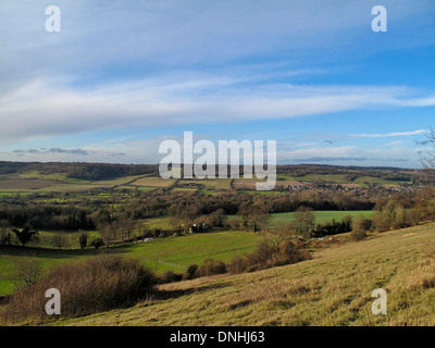 North Downs rund um das Dorf Shoreham in Kent Stockfoto