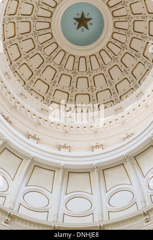 Texas State Capitol Building Rotunde Kuppel, Austin, Texas Stockfoto