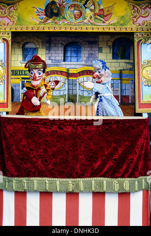 Punch und Judy Puppenspiel Stockfoto