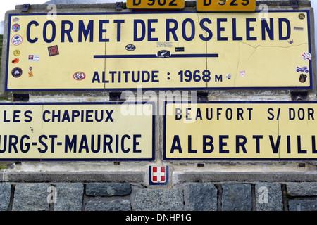 Der Cormet de Roselend Stockfoto