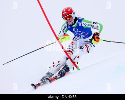 Lienz, Österreich. 29. Dezember 2013. Womens FIS Slalom Ski Weltmeisterschaften. Susanne Riesch (GER). Bildnachweis: Aktion Plus Sport/Alamy Live-Nachrichten Stockfoto