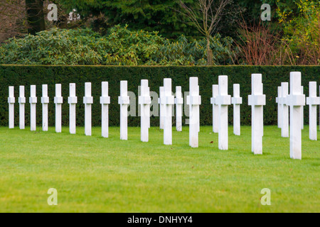 Amerikanischen Friedhof Flanders Field Belgien Waregem Stockfoto