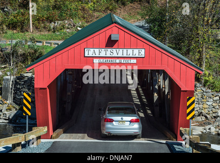 Taftville gedeckte Brücke, Vermont, USA Stockfoto