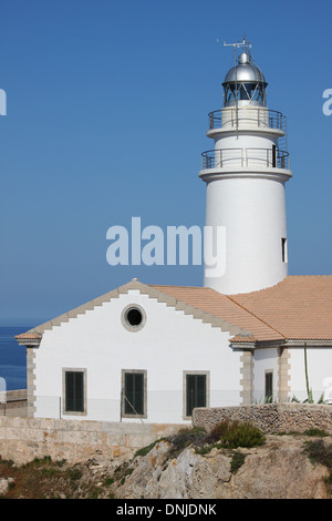 Cap de Capdepera Leuchtturm. Insel Mallorca, Spanien Stockfoto