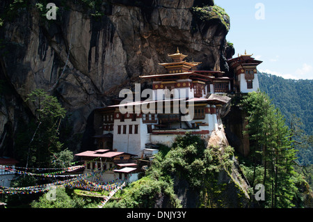 Taktsang Kloster in Paro, Bhutan. Auch bekannt als Tiger Nest Stockfoto