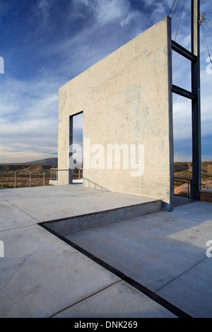 Des Schiffes "Segel" (Aussichtsplattform), El Camino Real International Heritage Center, New Mexico, USA Stockfoto