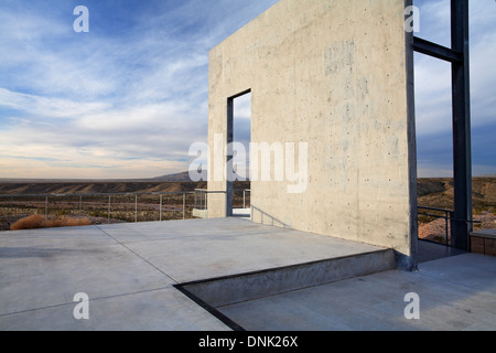 Des Schiffes "Segel" (Aussichtsplattform), El Camino Real International Heritage Center, New Mexico, USA Stockfoto