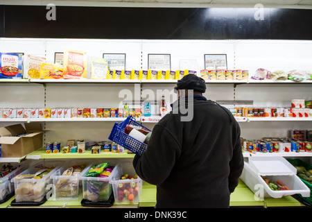 Die Lewisham Lebensmittelbank in New Cross, London, UK. Stockfoto