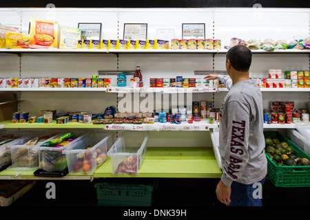Die Lewisham Lebensmittelbank in New Cross, London, UK. Stockfoto