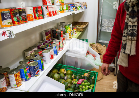 Die Lewisham Lebensmittelbank in New Cross, London, UK. Stockfoto