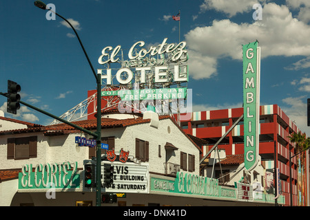 El Cortes Hotel und Casino auf auf East Fremont Street, Las Vegas, Nevada, USA Stockfoto