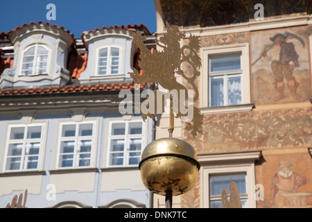 Design gut in kleinen Platz - Male Namesti, Prag; Tschechische Republik; Europa Stockfoto