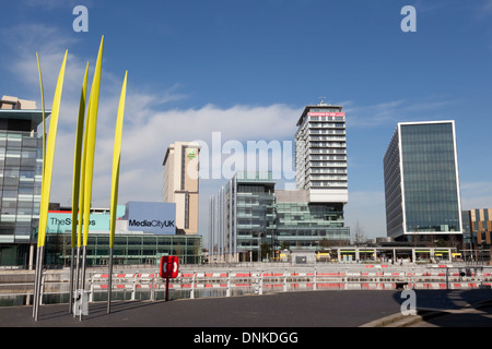 MediaCityUK in Salford Quays Greater Manchester Stockfoto