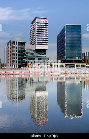 MediaCityUK in Salford Quays Greater Manchester Stockfoto