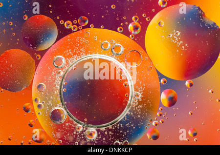 Makro-Welten Muster Einmischung und abstoßend phobische Phobie Kräfte Stockfoto