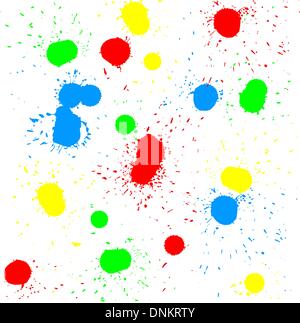 Pinsel-Blot Vektor auf weißem Hintergrund. Vektor-Illustration. Stock Vektor