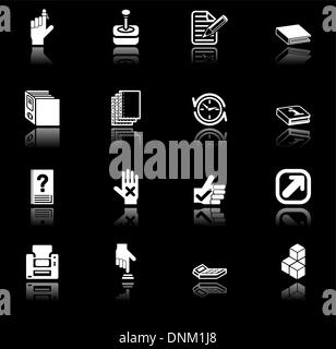 Anwendungen-Icon-Serie eingestellt. Ein Symbol-Serie, die für Computer-Anwendungen Stock Vektor