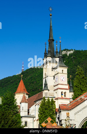 Brasov, Transylvania. Sankt-Nikolaus-Kirche wurde 1292 AD im gotischen Stil erbaut. Rumänien Stockfoto