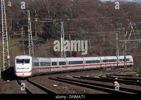 Deutsche Bahn InterCity Express Personenzug Köln Deutschland Stockfoto