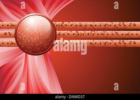 Eine Vektor-Illustration einer abstrakten Hintergrund Stock Vektor