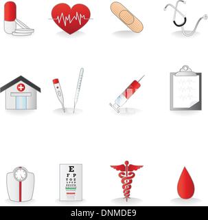 Eine Vektor-Illustration aus einer Reihe von medizinischen Symbole Stock Vektor