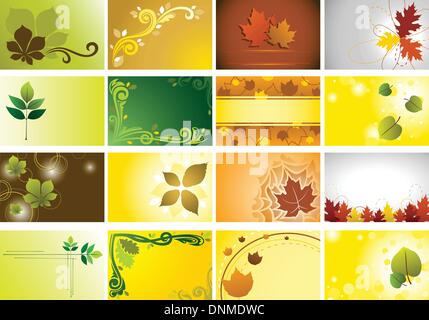 Eine Vektor-Illustration aus einer Reihe von Herbst Hintergrund Stock Vektor