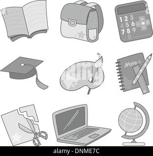 Eine Vektor-Illustration von einer Reihe von Bildung icons Stock Vektor