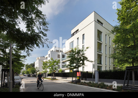 Berlin, Deutschland, den Bau von neuen Stadthäuser in der Clara - Wieck-Straße Stockfoto