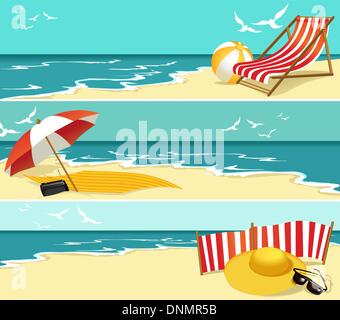 Sommer-Banner Stock Vektor